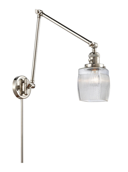 Innovations - 238-PN-G302 - One Light Swing Arm Lamp - Franklin Restoration - Polished Nickel