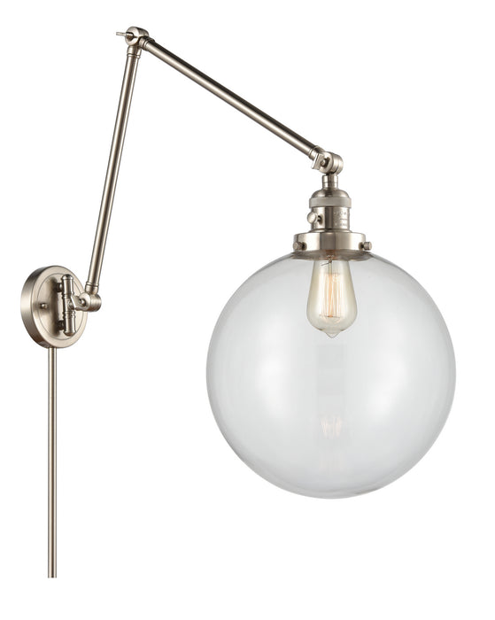 Innovations - 238-SN-G202-12 - One Light Swing Arm Lamp - Franklin Restoration - Brushed Satin Nickel