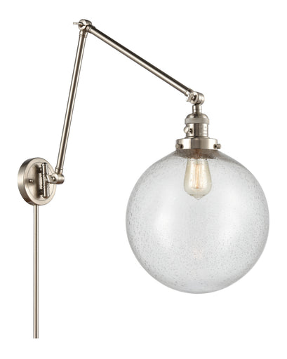 Franklin Restoration One Light Swing Arm Lamp Brushed Satin Nickel