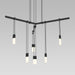 Sonneman - S1C24K-JR18XX28-RP02 - Six Light Pendant - Suspenders® - Satin Black