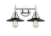 Innovations - 447-2W-PC-M6-BK - Two Light Bath Vanity - Polished Chrome