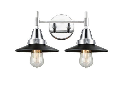 Innovations - 447-2W-PC-M6-BK - Two Light Bath Vanity - Polished Chrome