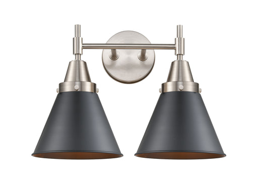 Innovations - 447-2W-SN-M13-BK - Two Light Bath Vanity - Satin Nickel