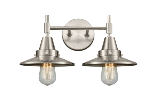 Innovations - 447-2W-SN-M2-SN - Two Light Bath Vanity - Satin Nickel