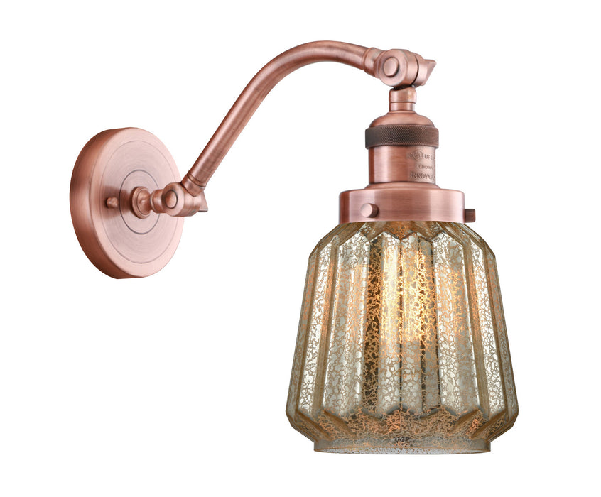 Innovations - 515-1W-AC-G146 - One Light Wall Sconce - Franklin Restoration - Antique Copper