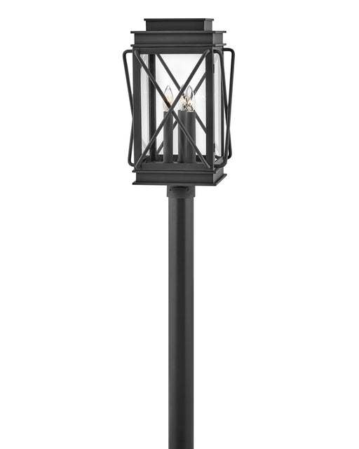 Hinkley - 11191MB - Three Light Post Top or Pier Mount Lantern - Montecito - Museum Black