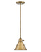 Hinkley - 3697HB - One Light Pendant - Arti - Heritage Brass