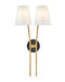 Hinkley - 37382HB - Two Light Wall Sconce - Aston - Heritage Brass