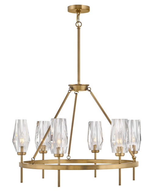 Hinkley - 38255HB - Six Light Chandelier - Ana - Heritage Brass