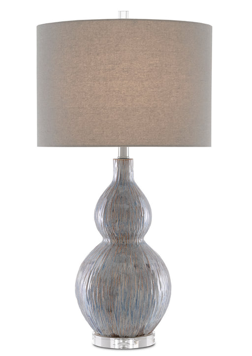 Currey and Company - 6000-0610 - One Light Table Lamp - Gray/Blue/Taupe/Clear