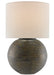 Currey and Company - 6000-0633 - One Light Table Lamp - Antique Gold/Black/Whitewash