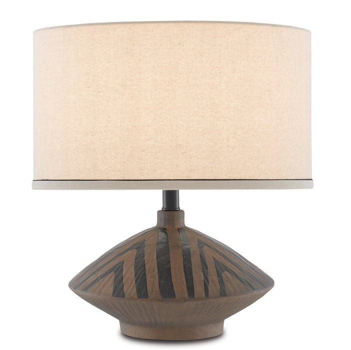 Currey and Company - 6000-0639 - One Light Table Lamp - Black/Brown/Matte Black