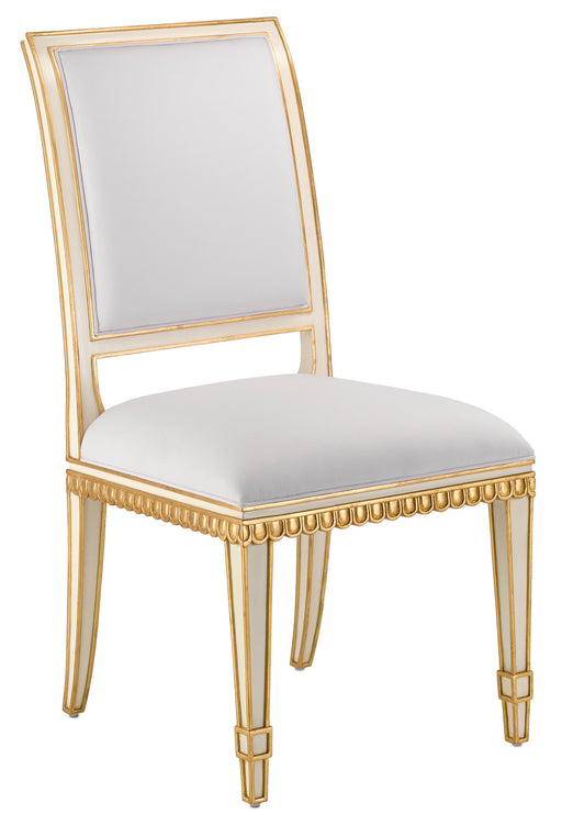 Currey and Company - 7000-0151 - Chair - Ivory/Antique Gold