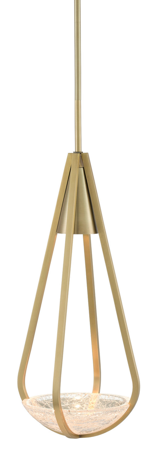 Currey and Company - 9000-0618 - One Light Pendant - Brushed Brass