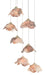 Currey and Company - 9000-0676 - Seven Light Pendant - Painted Silver/Silver Leaf/Natural Shell