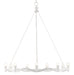 Currey and Company - 9000-0730 - Nine Light Chandelier - Gesso White