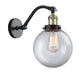 Innovations - 515-1W-BAB-G202-8 - One Light Wall Sconce - Franklin Restoration - Black Antique Brass