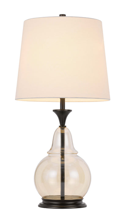 Cal Lighting - BO-3003TB - One Light Table Lamp - Kittery - Clear/Dark Bronze