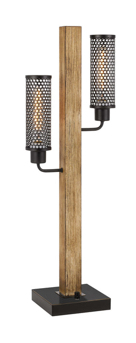 Cal Lighting - BO-3008TB - Two Light Table Lamp - Lenox - Light Oak