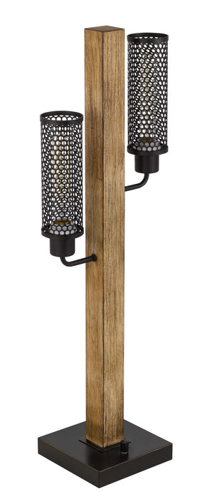 Cal Lighting - BO-3008TB - Two Light Table Lamp - Lenox - Light Oak