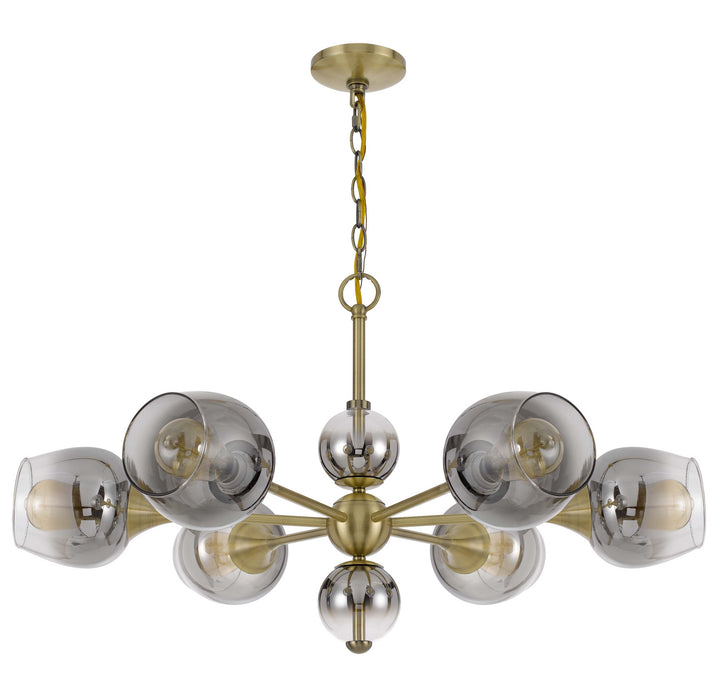 Cal Lighting - FX-3757-6 - Six Light Chandelier - Pendelton - Antique Brass
