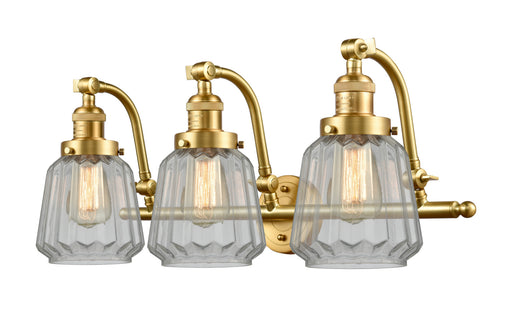 Innovations - 515-3W-SG-G142 - Three Light Bath Vanity - Franklin Restoration - Satin Gold