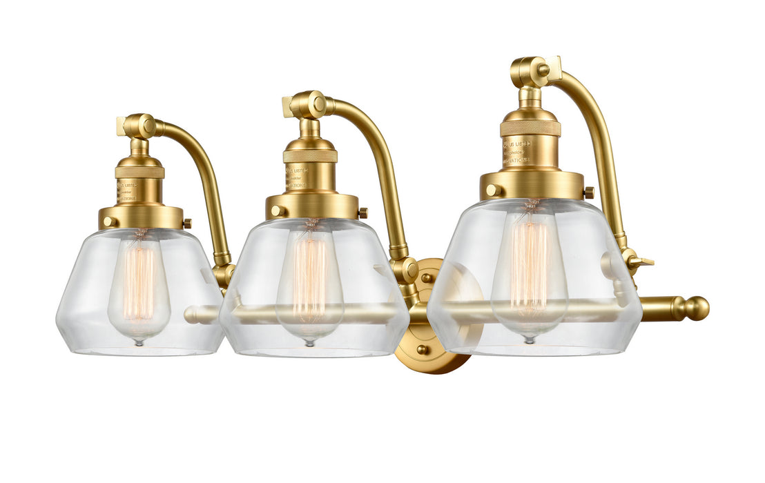 Innovations - 515-3W-SG-G172 - Three Light Bath Vanity - Franklin Restoration - Satin Gold