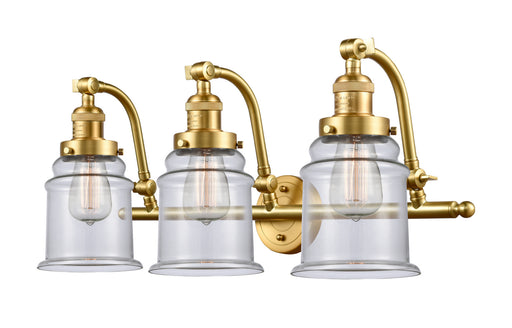 Innovations - 515-3W-SG-G182 - Three Light Bath Vanity - Franklin Restoration - Satin Gold