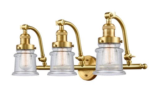 Innovations - 515-3W-SG-G184S - Three Light Bath Vanity - Franklin Restoration - Satin Gold