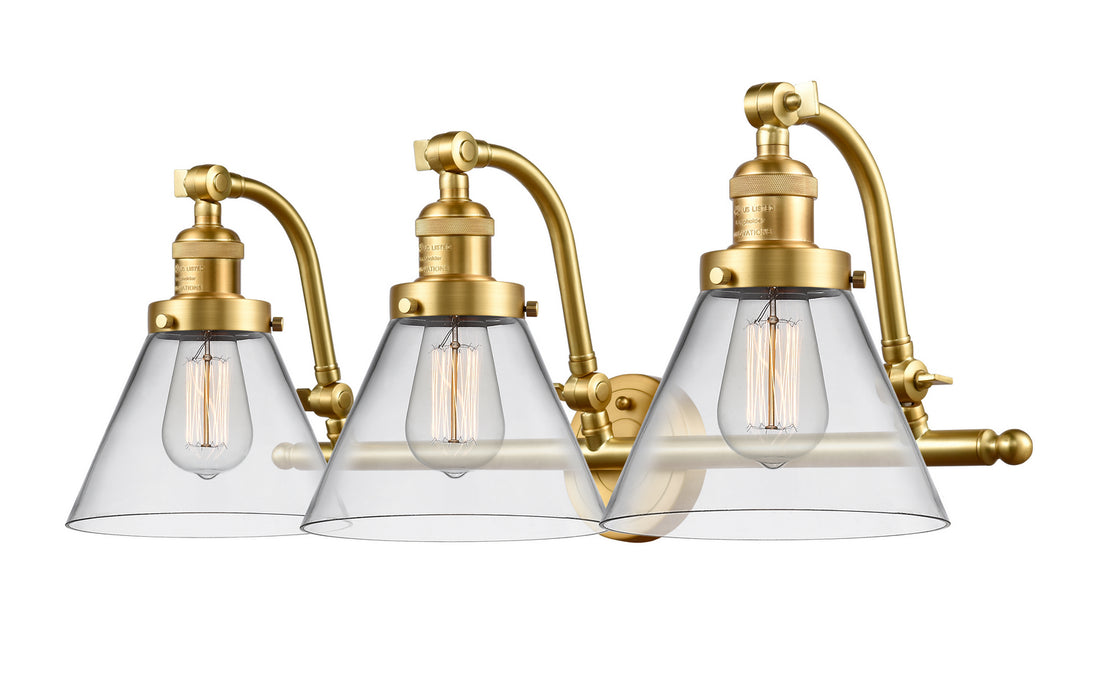 Innovations - 515-3W-SG-G42 - Three Light Bath Vanity - Franklin Restoration - Satin Gold