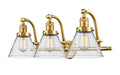 Innovations - 515-3W-SG-G44 - Three Light Bath Vanity - Franklin Restoration - Satin Gold