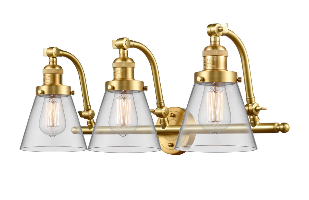 Innovations - 515-3W-SG-G62 - Three Light Bath Vanity - Franklin Restoration - Satin Gold