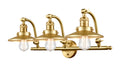 Innovations - 515-3W-SG-M4-SG - Three Light Bath Vanity - Franklin Restoration - Satin Gold