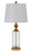 Cal Lighting - BO-2959TB-2 - Two Light Table Lamp - Breda - Clear/Copper