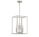 Meridian - M30008BN - Four Light Pendant - Brushed Nickel