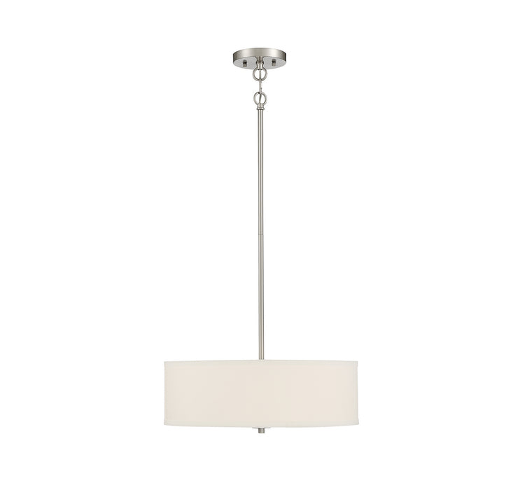 Meridian - M70109BN - Three Light Pendant - Brushed Nickel