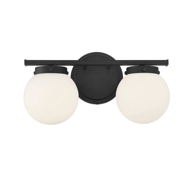 Meridian - M80047MBK - Two Light Bath Bar - Matte Black