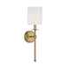 Meridian - M90057NB - One Light Wall Sconce - Natural Brass