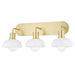 Mitzi - H107303-AGB - Three Light Bath Bracket - Kyla - Aged Brass