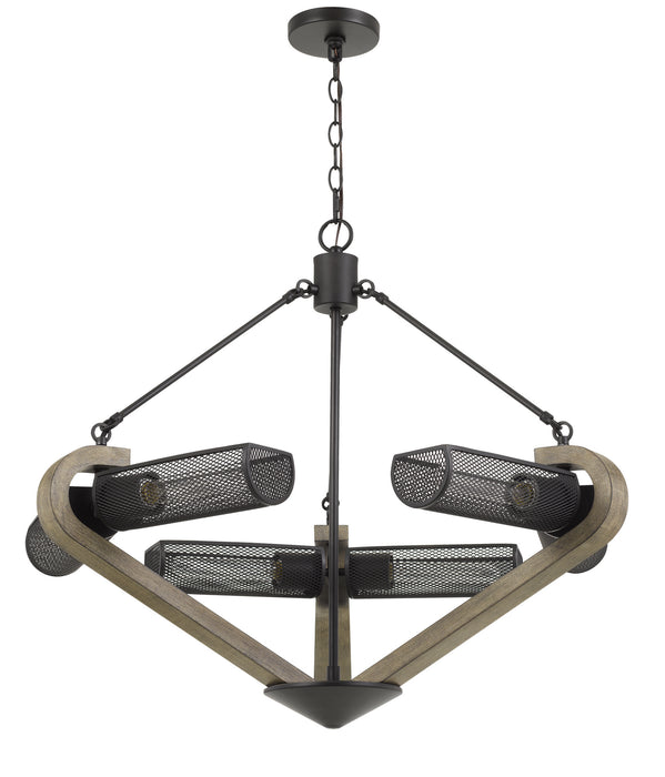 Cal Lighting - FX-3740-6 - Six Light Chandelier - Baden - Wood/Iron