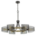 Cal Lighting - FX-3742-6 - Six Light Chandelier - Dronten - Wood/Black