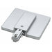 Cal Lighting - HT-300-BS - Live End W/ Outlet Cover - Cal Track - Brushed Steel