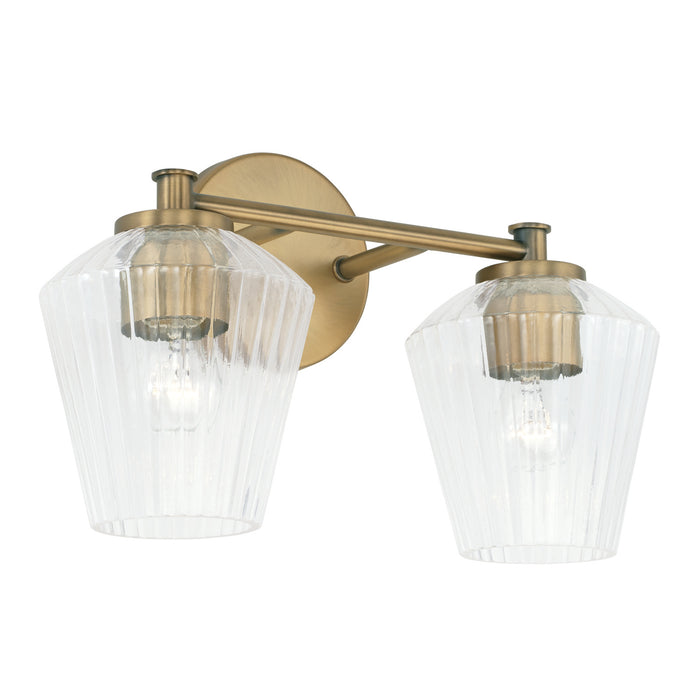 Capital Lighting - 141421AD-507 - Two Light Vanity - Independent - Aged Brass