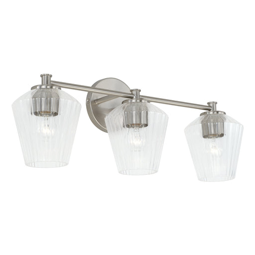 Capital Lighting - 141431BN-507 - Three Light Vanity - Independent - Brushed Nickel