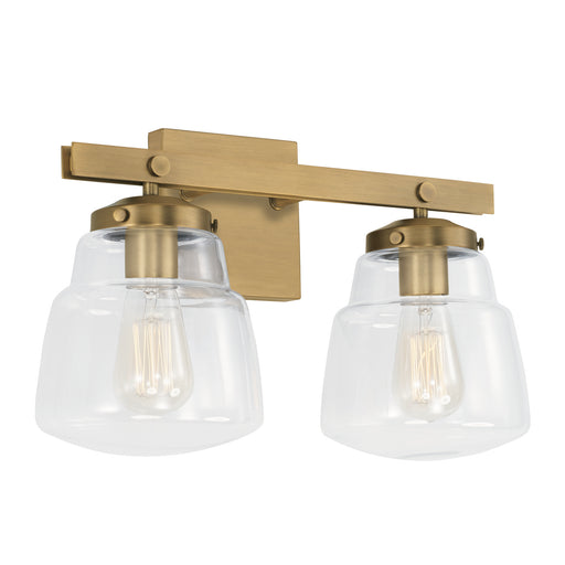 Capital Lighting - 142721AD-518 - Two Light Vanity - Dillon - Aged Brass