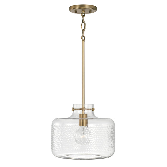 Capital Lighting - 342512AD - One Light Pendant - Independent - Aged Brass