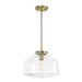Capital Lighting - 342711AD - One Light Pendant - Dillon - Aged Brass