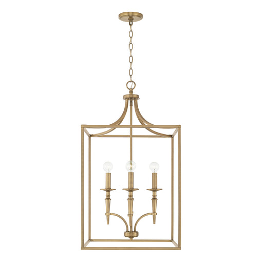 Capital Lighting - 542641AD - Four Light Foyer Pendant - Abbie - Aged Brass
