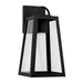 Capital Lighting - 943711BK-GL - One Light Outdoor Wall Lantern - Leighton - Black