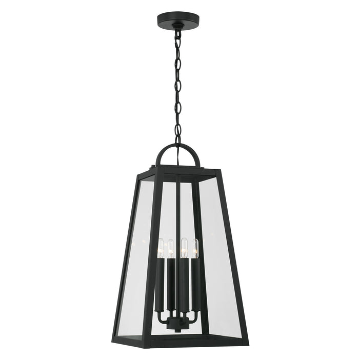Capital Lighting - 943744BK - Four Light Outdoor Hanging Lantern - Leighton - Black